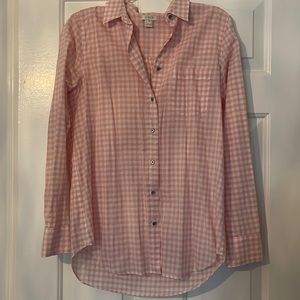 Button down plaid shirt